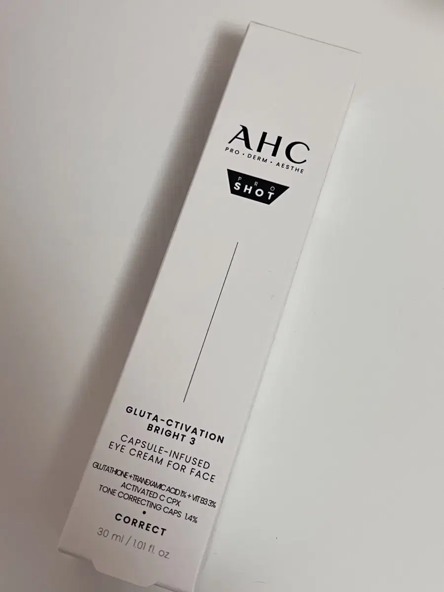 (새상품) Ahc 프로샷 글루타 액티베이션 브라이트 3 30ml